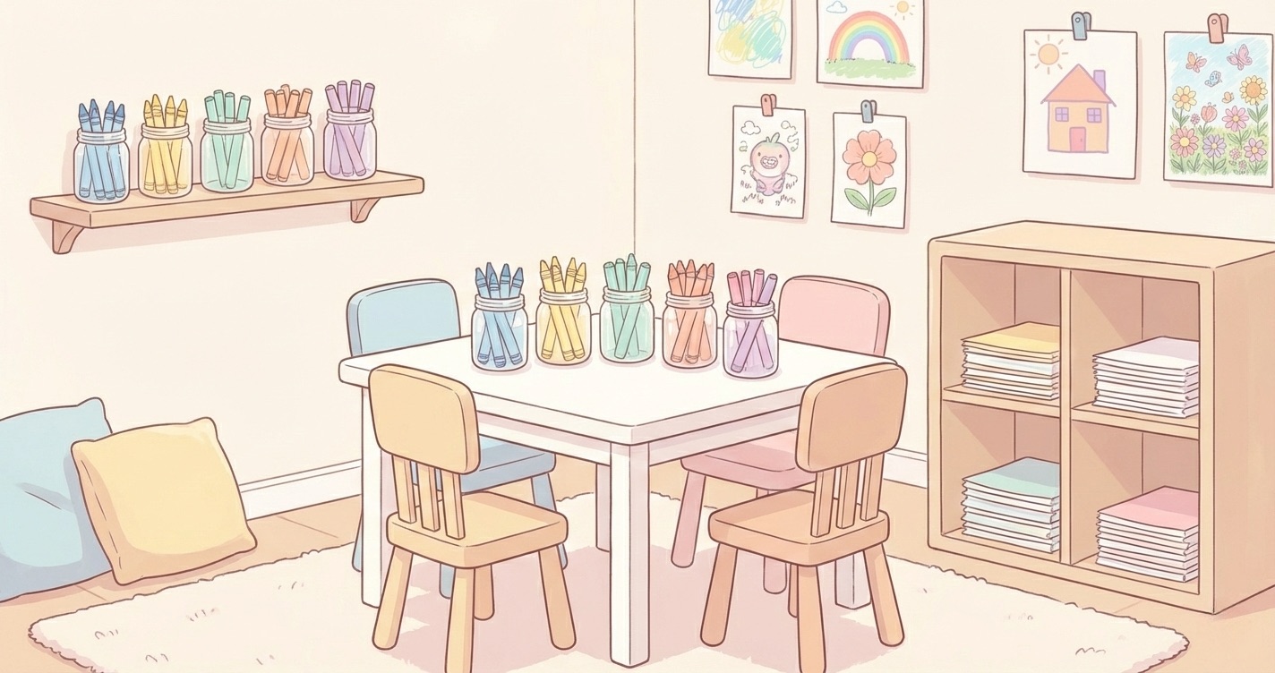How to Set Up a Coloring Corner You'll Actually Use