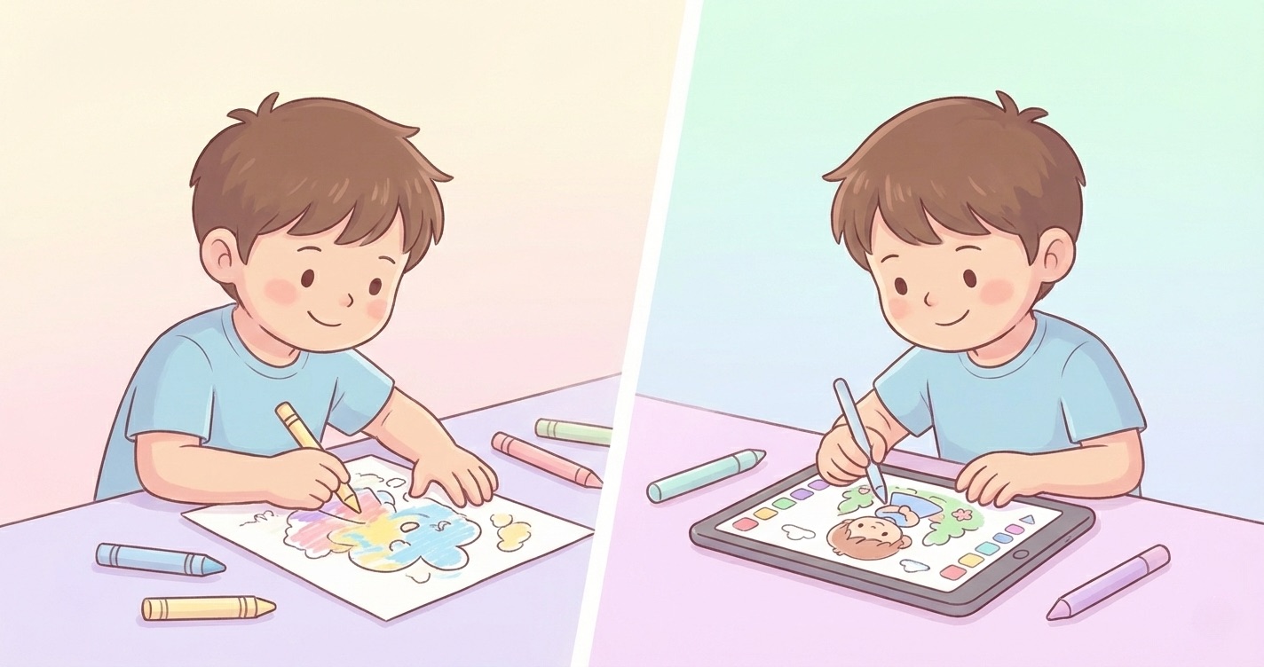 Coloring vs Screen Time: A Genuinely Useful Comparison