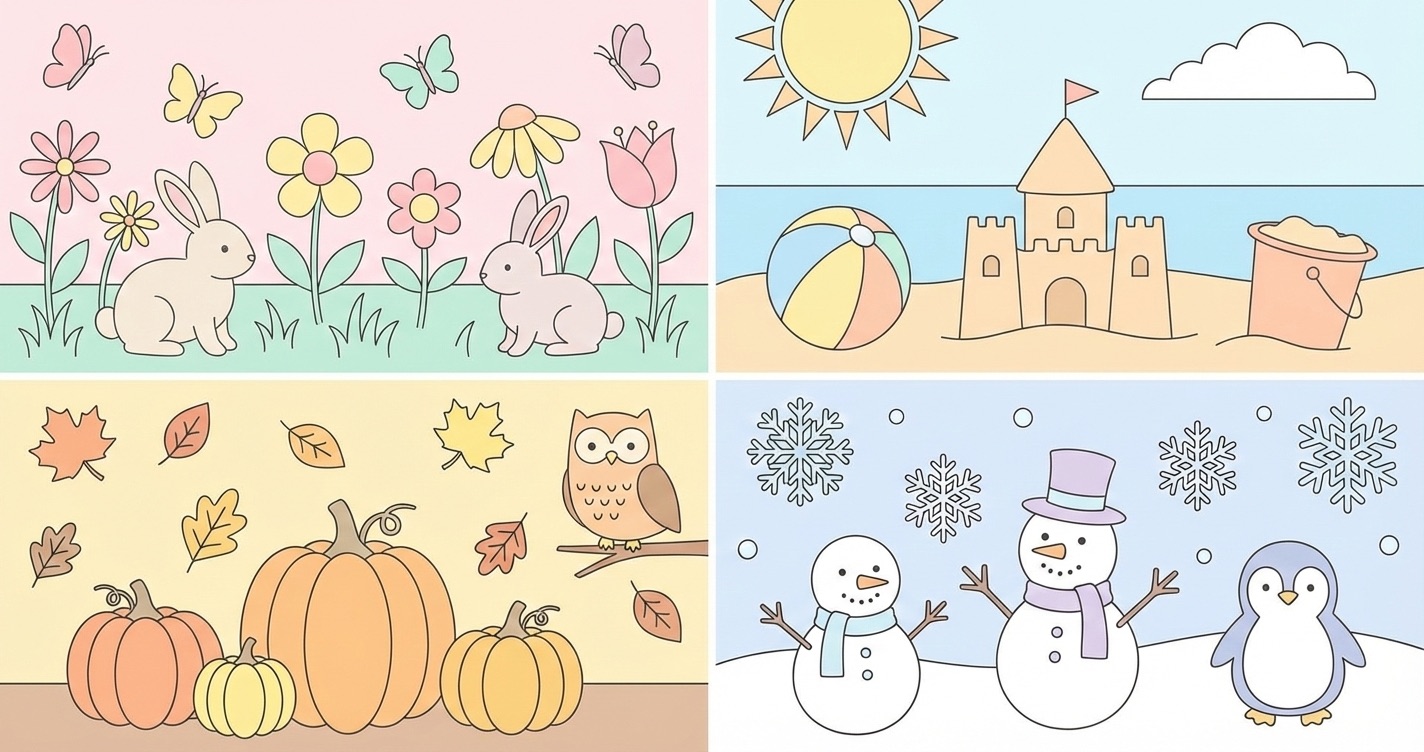 Seasonal Coloring Ideas Throughout the Year